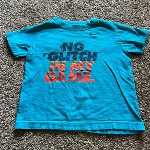 Nike blue/navy, green, red and orange T-shirt No Glitch In My Game